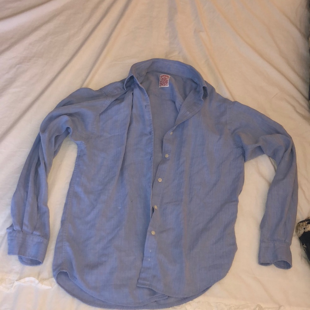 Brooks brothers vintage blue button down XS